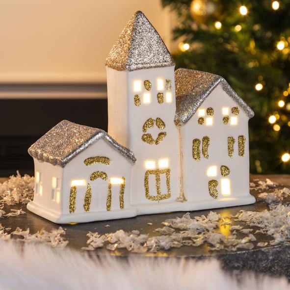 Kirche mit warm weißen LED