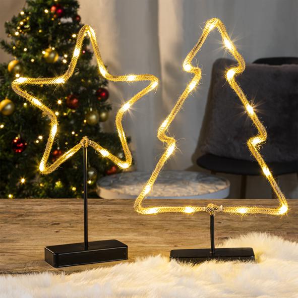 LED Stern und Tanne, sortiert