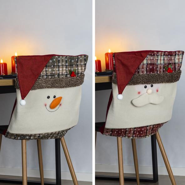 Weihnachtliche Stuhlhusse