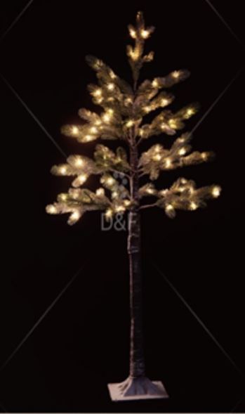 Tanne mit 95 warm weißen LEDs