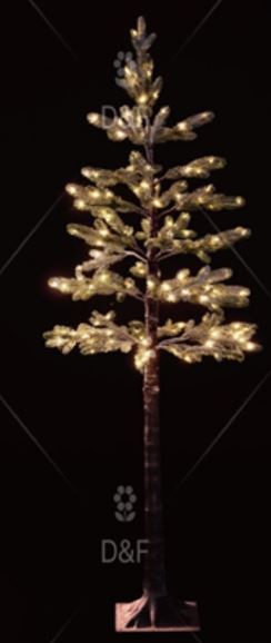 Tanne mit 155 warm weißen LEDs