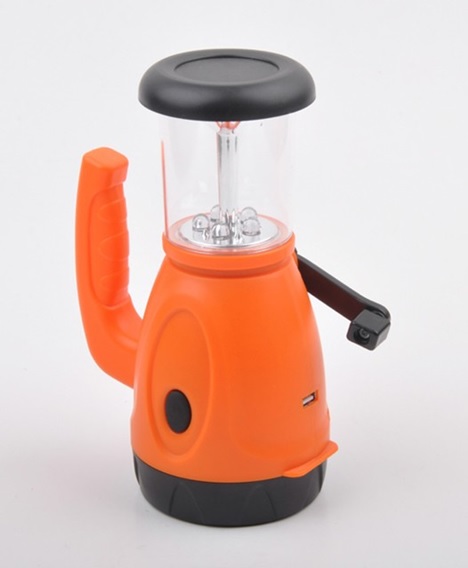 LED Laterne mit Kurbel