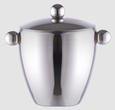 Eiseimer aus Edelstahl mit Deckel