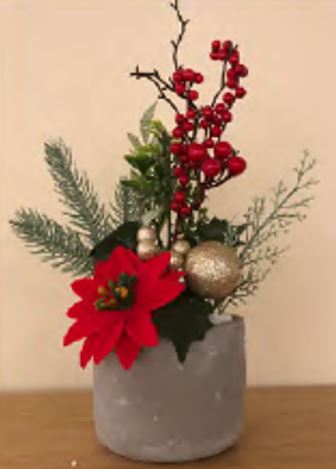 Weihnachtliches Tischgesteck