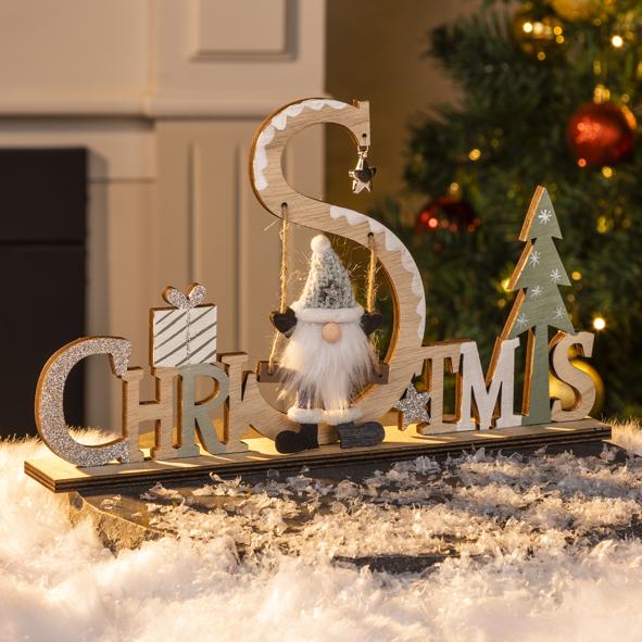 Weihnachtliche Holzdeko