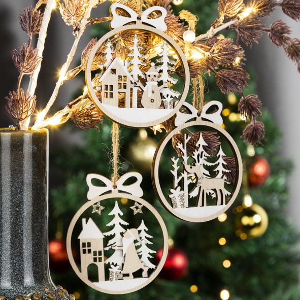6er Set Christbaumschmuck