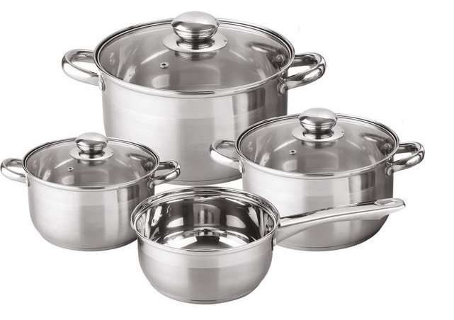 Kochtopf-Set 7-tlg. aus Edelstahl