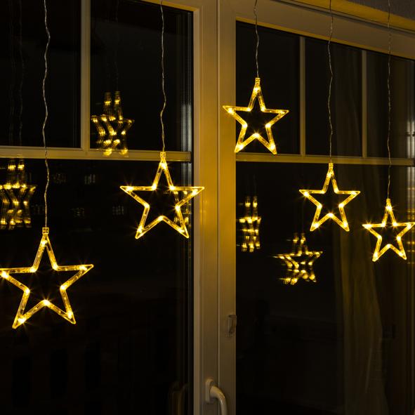 LED Sternen Vorhang