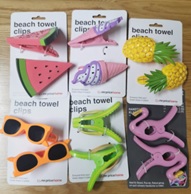 Strandtuchklammern, Motiv, 2er-Set