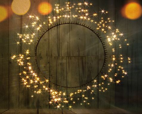 LED Metall Ring ca. 50 cm