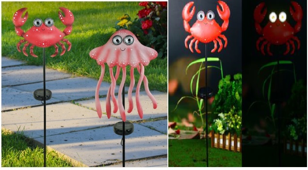 LED Solar Gartenstecker Meerestiere