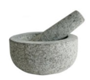 Granitmörser mit Stößel