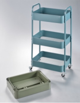 Rollwagen mit 3 Fächern