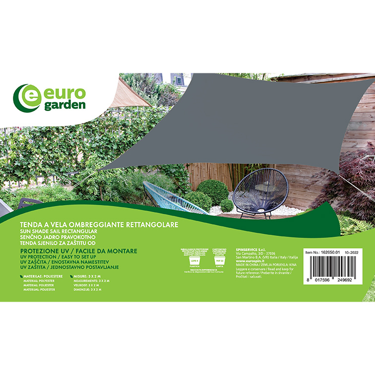 Sonnensegel aus Polyester