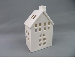 Windlicht Porzellan Haus