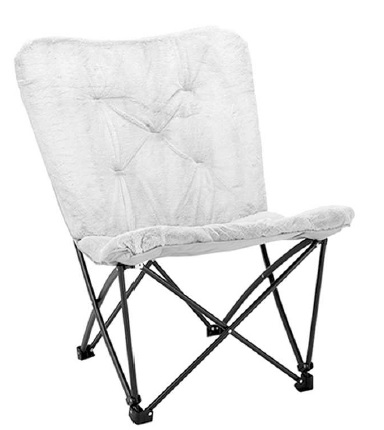 Faltstuhl mit Plüsch und Polsterung