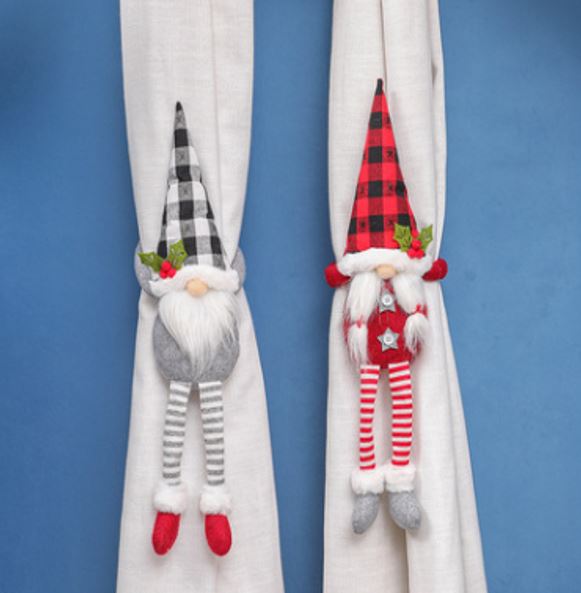 Weihnachtswichtel für Gardinen