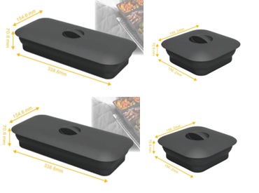 Backform 6er Set mit Deckel