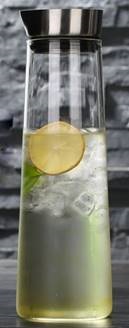 Wasserkaraffe aus Glas, 1L