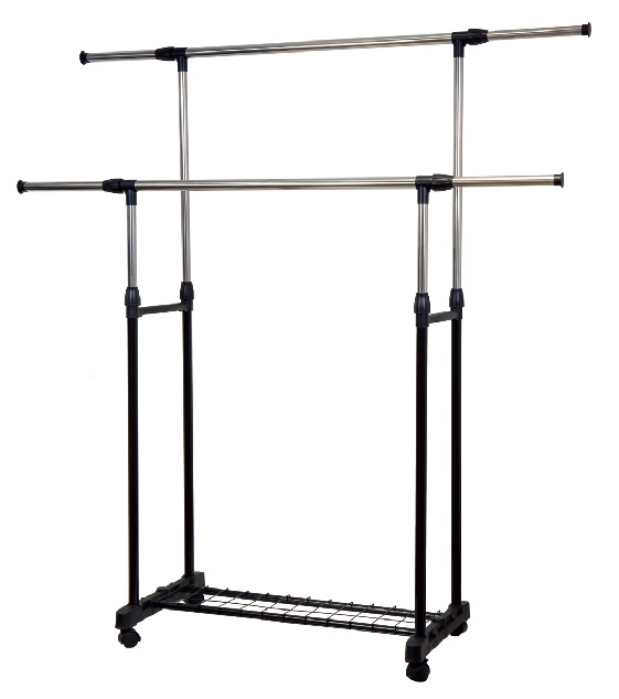 Garderobenständer mit 2 Stangen