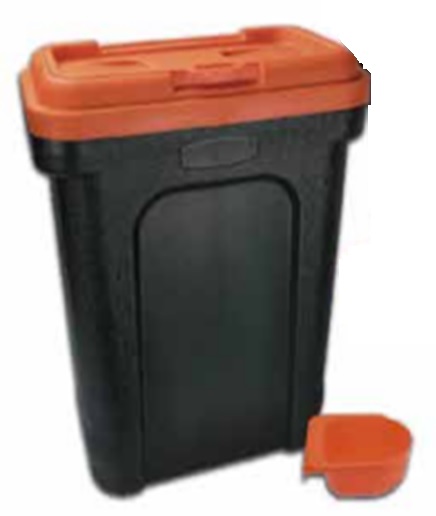 Futterdose aus Kunststoff