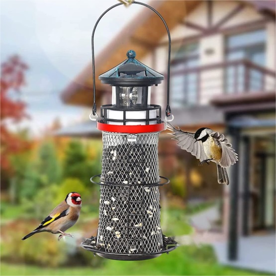 Solar Vogelfutterstation "Leuchtturm"