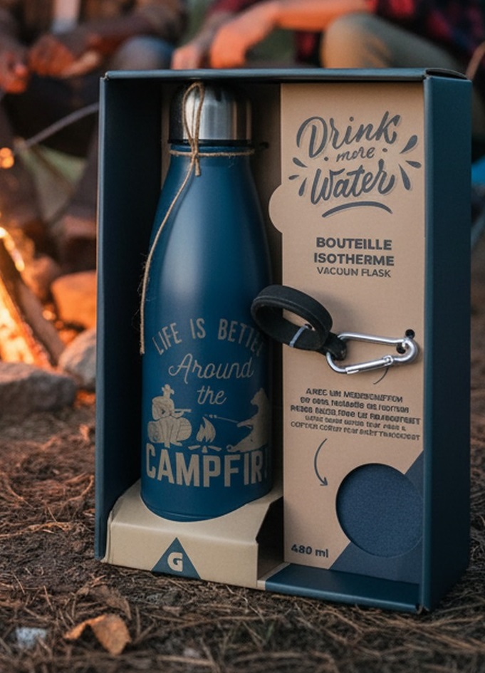 Trinkflasche aus Edelstahl, 500 ml