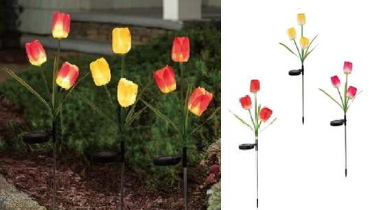 LED Solar Gartenstecker Tulpe