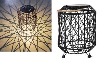 LED Solar Rattan Laterne