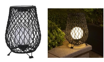 LED Solar Rattan Laterne