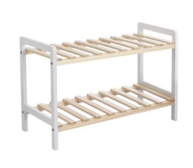 Regal aus Holz, mit 2 Ebenen