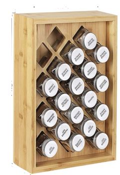 Gewürzdosenhalter aus Bambus