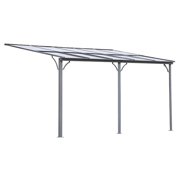 Unterstand aus Aluminium