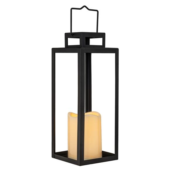 Metall Laterne mit LED Kerze
