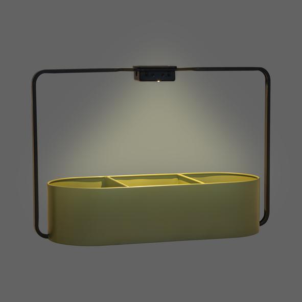 Solar Laterne mit Blumenschale