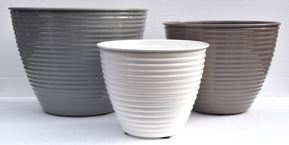 Blumenkübel im Mischkarton