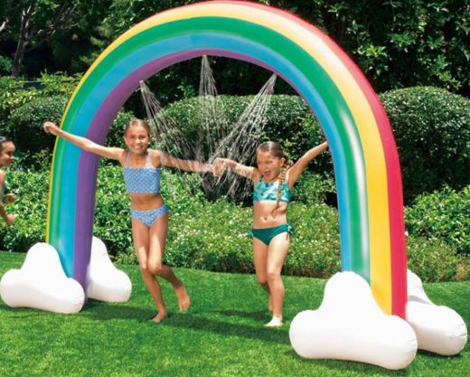 Aufblasbare Gartendusche Regenbogen