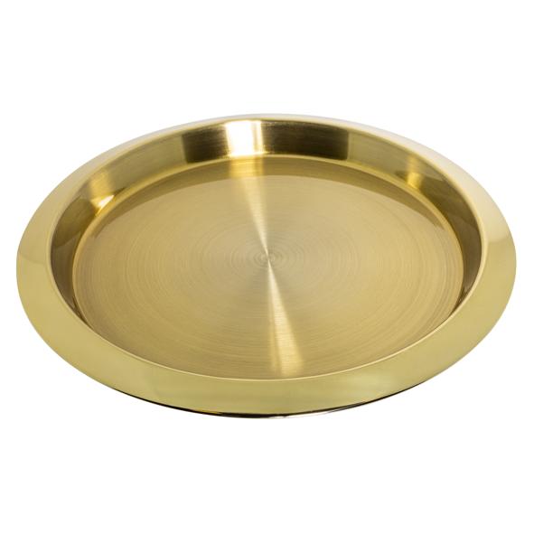 Tablett aus Edelstahl, 35cm