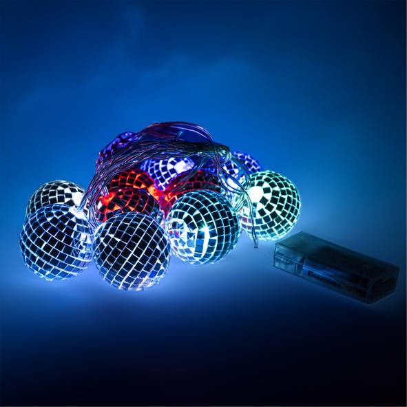 Discokugel Lichterkette