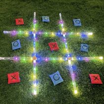 Tic Tac Toe Spiel mit LED-Beleuchtung