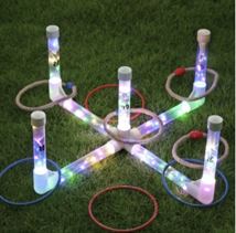 Ring-Wurfspiel mit LED-Beleuchtung