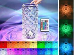 LED Kristall-Tischlampe
