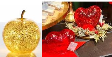 2er Set, Design Herz und Apfel