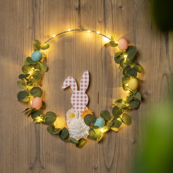 LED-Kranz Osterhase