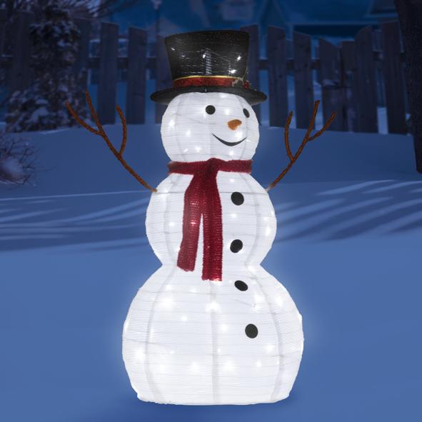 LED-Schneemann mit 80 LED