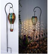 LED-Solar Gartenstecker Heißluftballon
