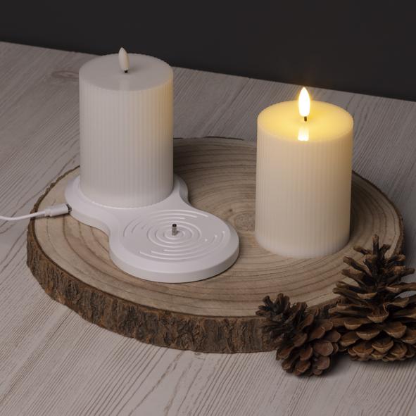 Wiederaufladbare LED Kerzen, 2er Set