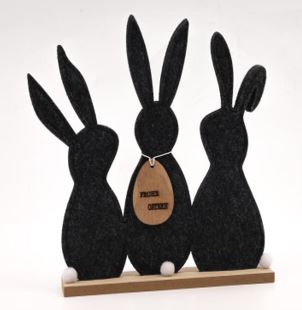 Osterhasentrio Silhouette