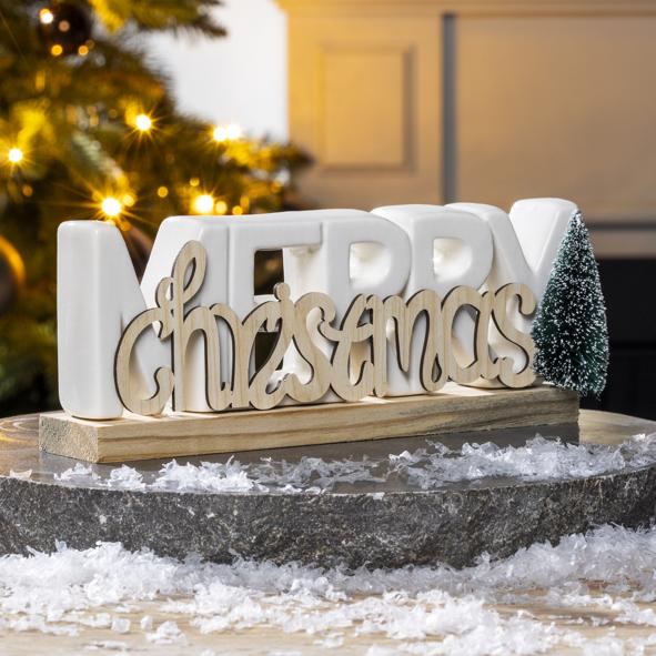 "Merry Christmas" Schriftzug