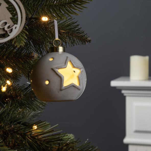 LED Weihnachtskugel Stern